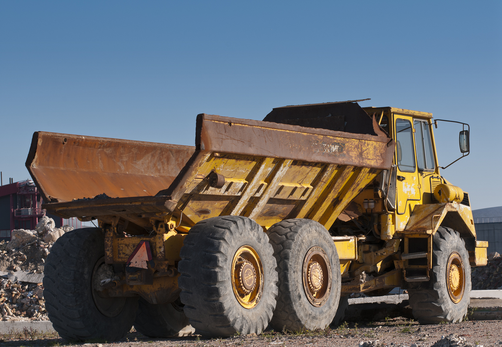 dump trucks - bigstock-Dump-truck-24529742